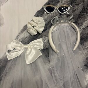 White Bride Kids Accessory Set